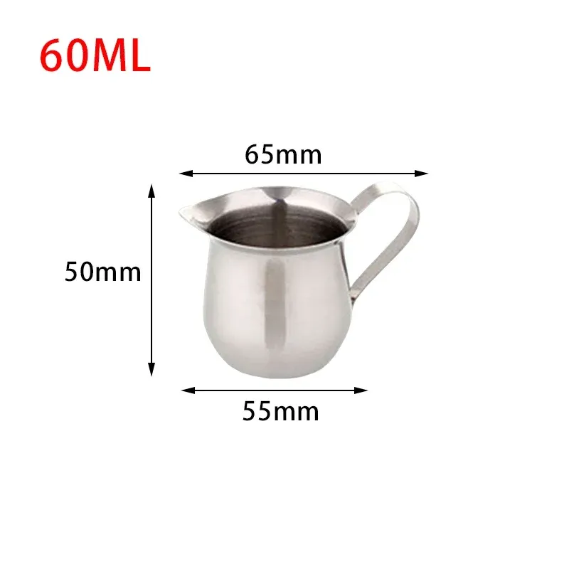 Pichet à lait en acier inoxydable pour mousse d'espresso 7