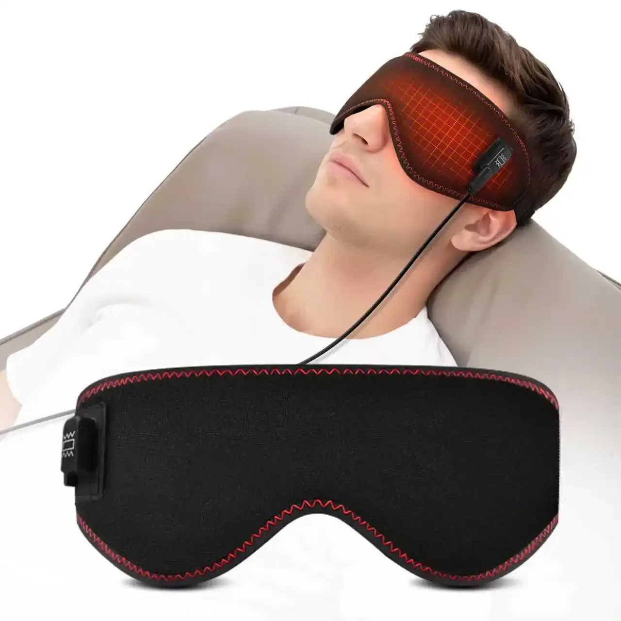 Ceinture de massage chauffante pour le cou en utilisation