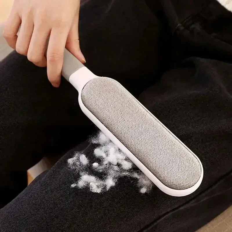 Épilateur double face pour animaux de compagnie, brosse à poils électrostatique manuelle pour chat, vêtements, canapé, meubles et tapis 6