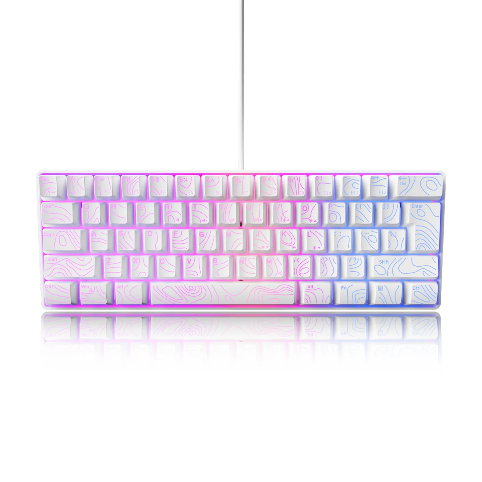 Détail des touches et du rétroéclairage RGB