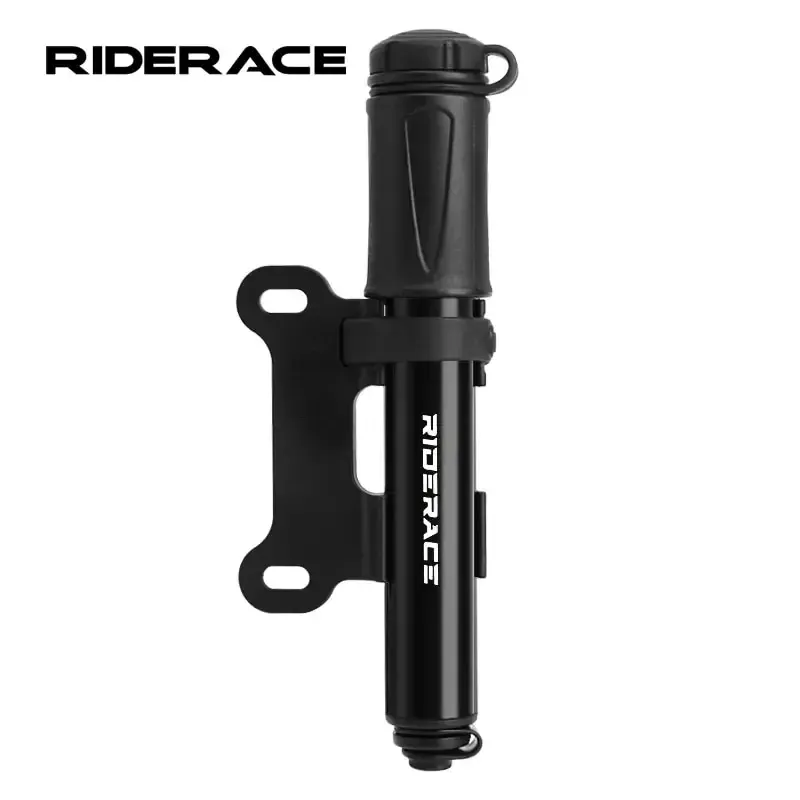 Pompe à air portable RIDERACE pour vélo, mini pompe haute pression à main compatible valves Schrader et Presta, pour VTT et vélo de route - Image 1