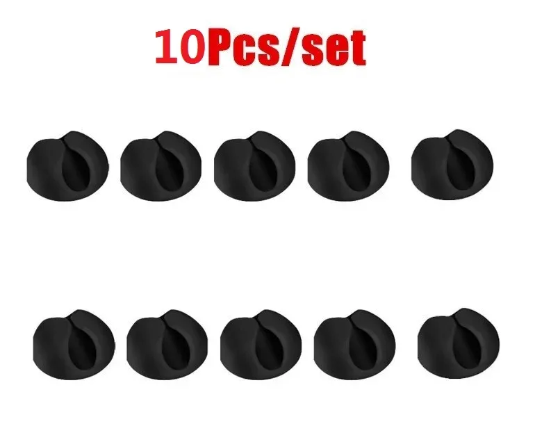 Enrouleur de câbles en silicone, lot de 10 ou 20 pièces, organisateur de câbles pour bureau, support de rangement pour cordons de chargeur, pour voiture, câbles USB et tablette 3