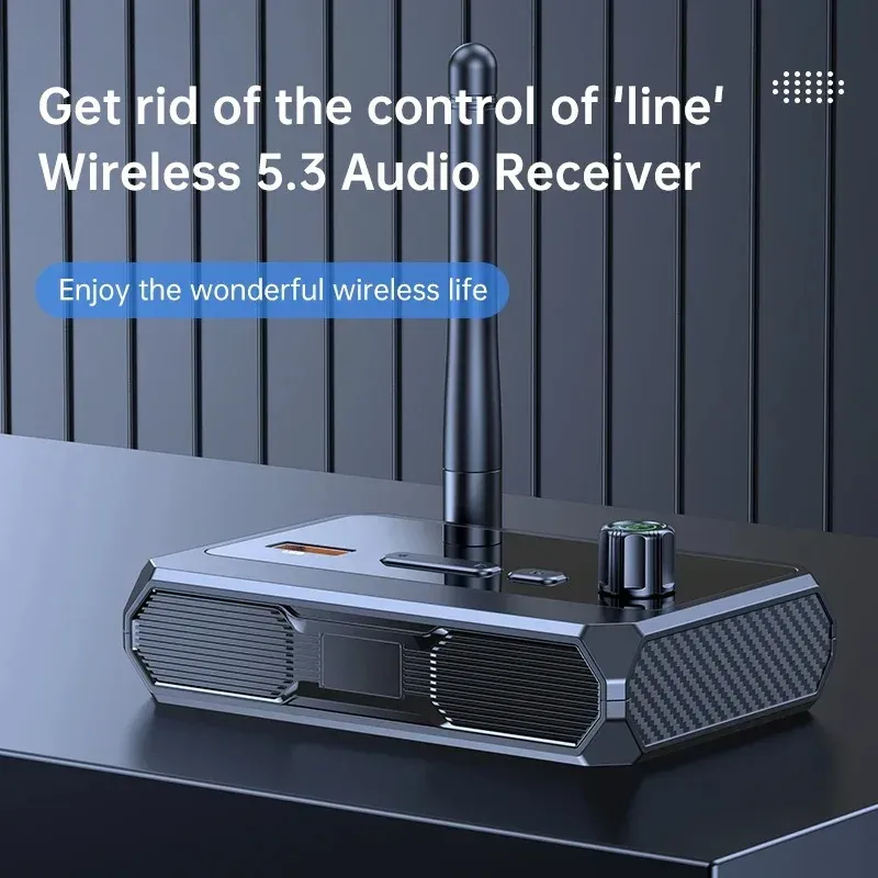 Récepteur audio sans fil NDavid Bluetooth 5.3, AUX RCA USB, U-Disk TF, adaptateur de musique stéréo HIFI avec micro, kit d'ampli haut-parleur de voiture, 3.5mm 2