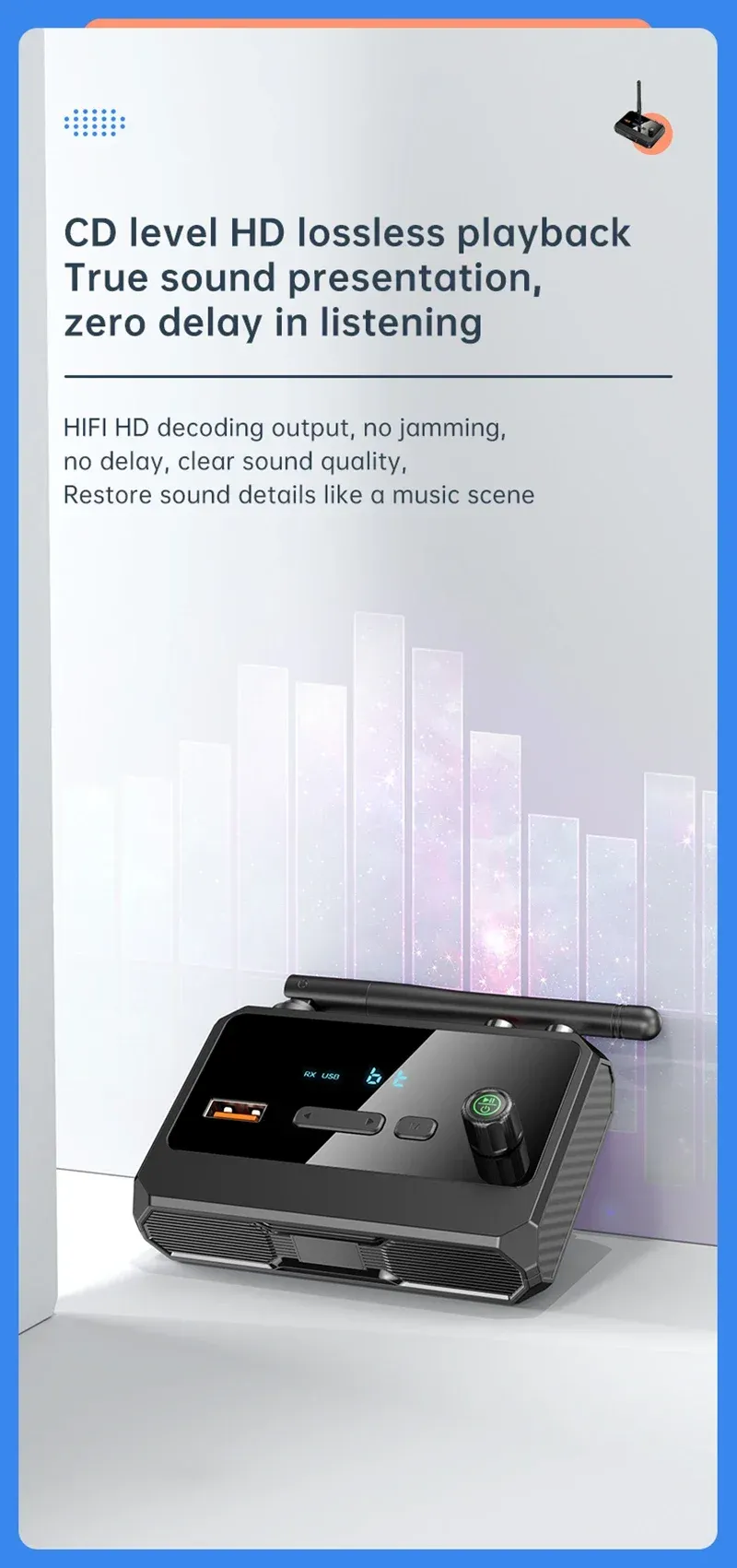 Récepteur audio Bluetooth NDavid, utilisation