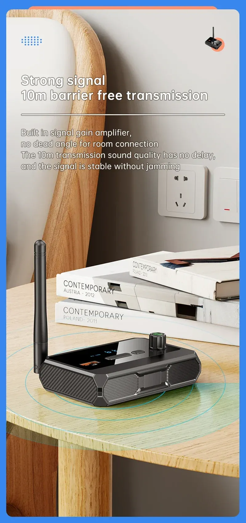 Récepteur audio Bluetooth NDavid, lecture USB