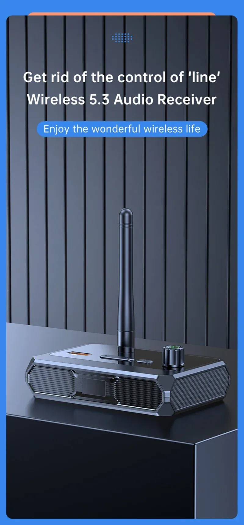Récepteur audio Bluetooth NDavid, vue d'ensemble