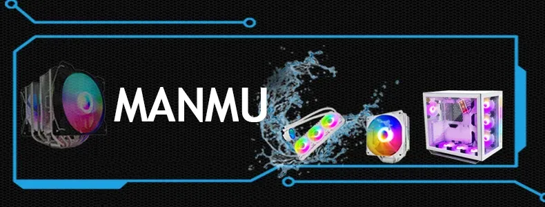 Ventilateur RGB Manmu en situation