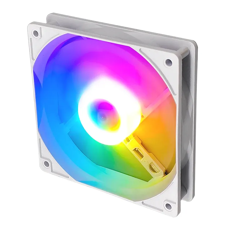 Ventilateur d'ordinateur RGB arc-en-ciel 120 mm, ventilateur de PC gaming haute performance à refroidissement optimisé 7