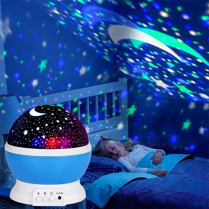 Veilleuse projecteur de ciel étoilé GGbingo avec rotation, lampe de galaxie pour chambre d'enfant 2