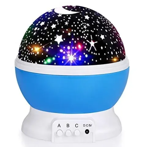 Veilleuse projecteur de ciel étoilé GGbingo avec rotation, lampe de galaxie pour chambre d'enfant 7