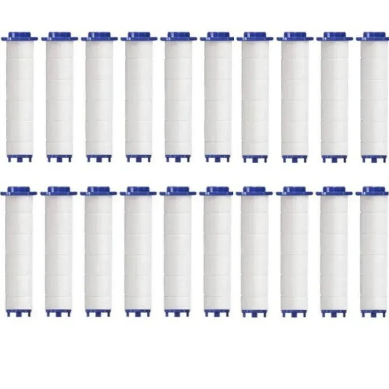 Filtre de douche de remplacement pour pommeau de douche, filtre haute performance élimine le chlore, le fluorure et le calcaire, lot de 20 7