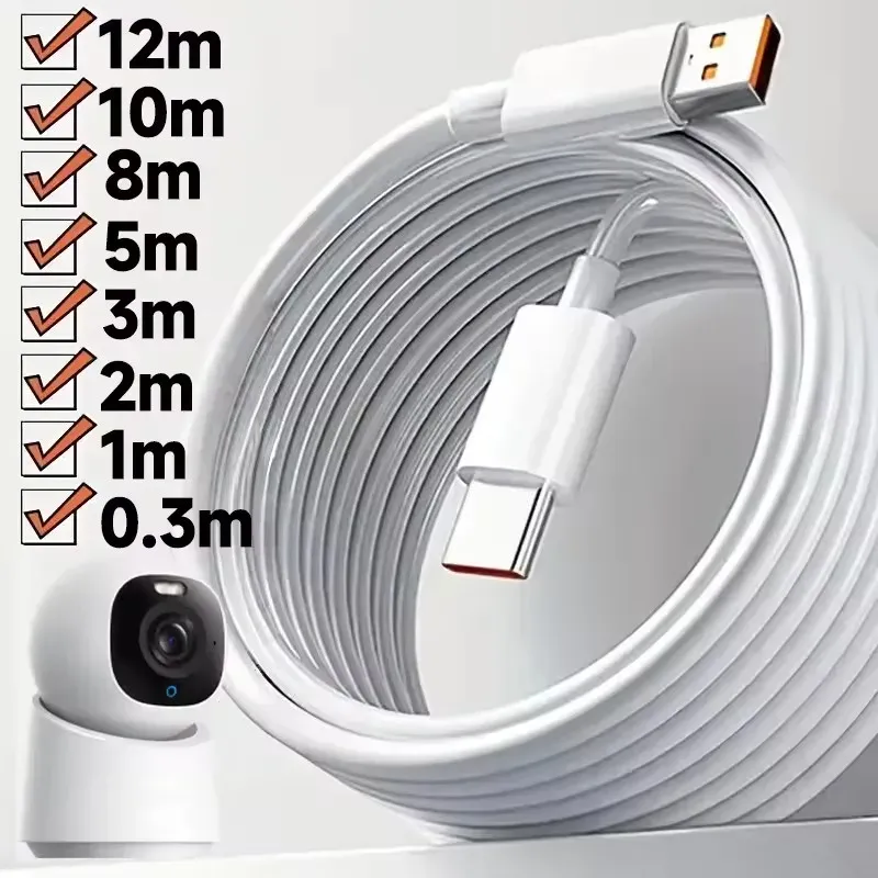 Câble d'extension Micro USB extra long 10 m, 5 m, 3 m, 2 m, 1 m, port USB Type-C, câble de données universel pour Xiaomi, Samsung, caméra, PS5, PS4