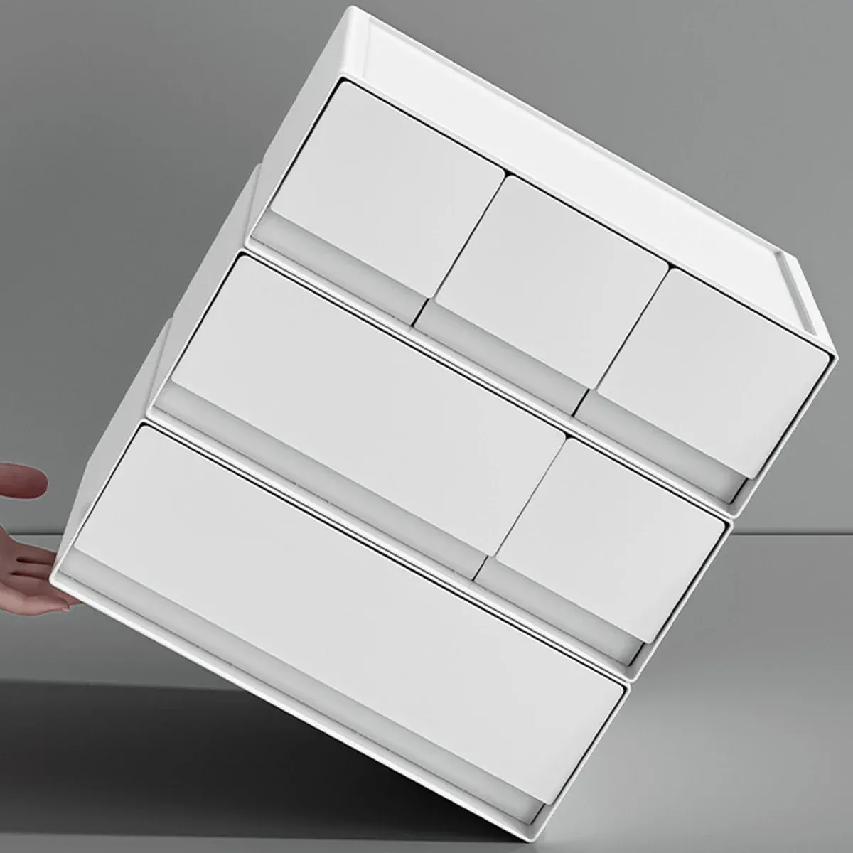 Tiroir de bureau empilable, usage au quotidien