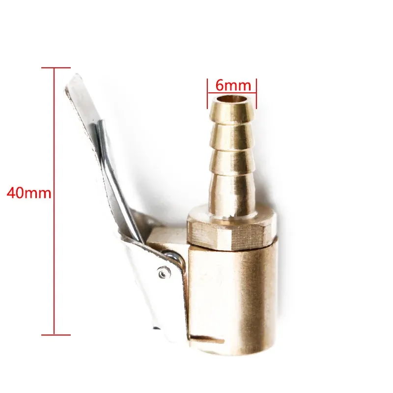 Adaptateur de valve de gonflage pour pneu de voiture, connecteur à clipser en laiton 6 mm et 8 mm pour pompe à air 7