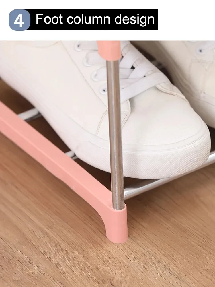 Étagère à chaussures multi-niveaux en situation