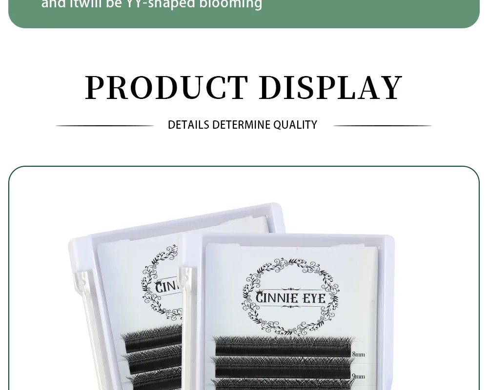Extensions de cils YY, esthétique épurée