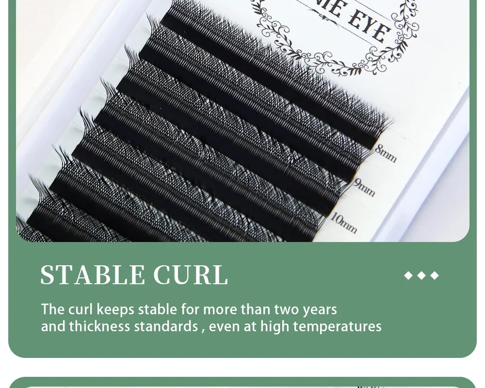 Extensions de cils YY, texture et volume
