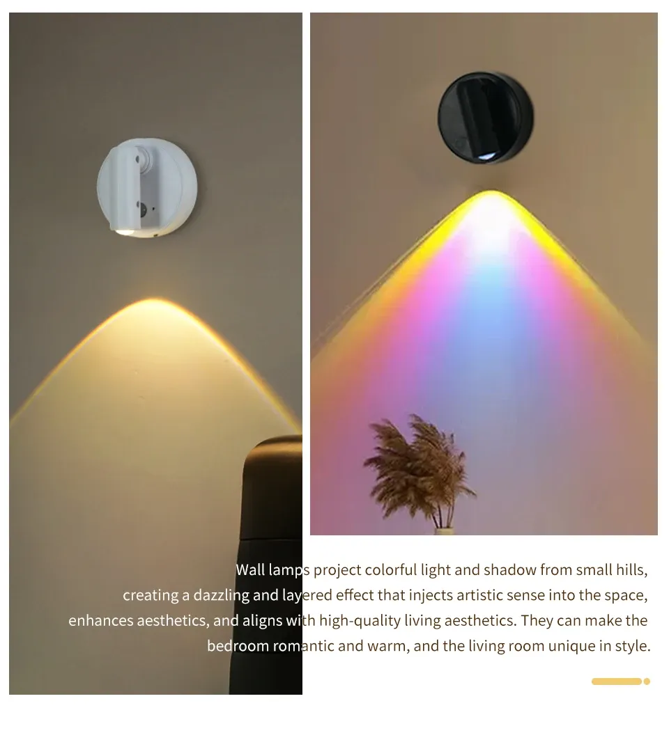 Lampe murale LED en situation d'utilisation