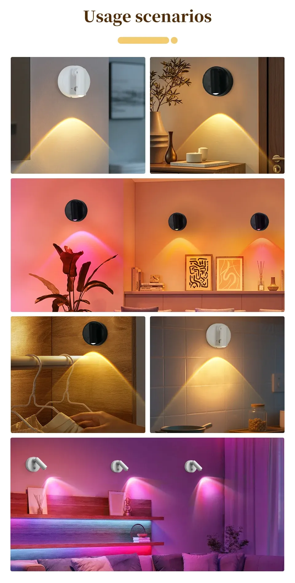 Lampe murale LED finition élégante