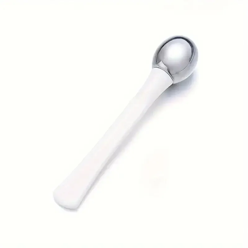 Rouleau applicateur de crème pour les yeux en alliage doré, avec spatule cosmétique et cuillère de massage anti-déformation, pour soins de la peau fine (1 pièce) 8