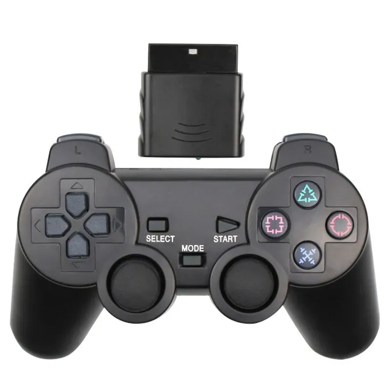 Manette de jeu sans fil pour PS2, contrôleur USB pour console PlayStation 2, joystick à double vibration, antichoc 1
