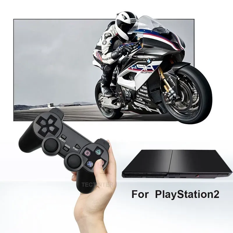 Manette sans fil pour PlayStation 2 vue de face