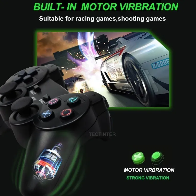 Retour vibratoire de la manette sans fil PlayStation 2