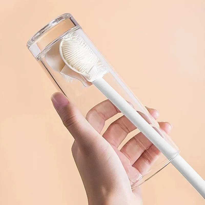 Brosse de nettoyage pliante à long manche blanche