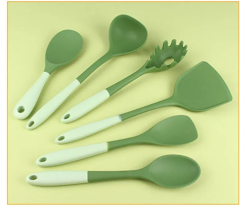 Collection d'ustensiles de cuisine en silicone