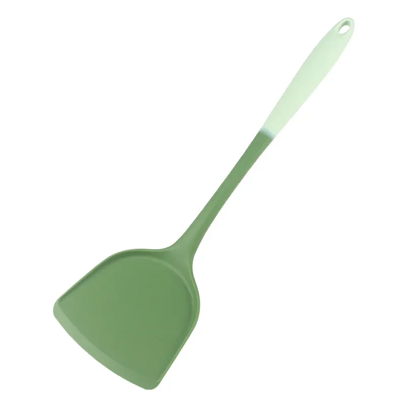 Ensemble d'ustensiles de cuisine en silicone 6 pièces : spatule chinoise, louche à soupe, spatule fendue, cuillère à pâtes, grattoir à salade et grattoir à miel, pour poêles antiadhésives 8