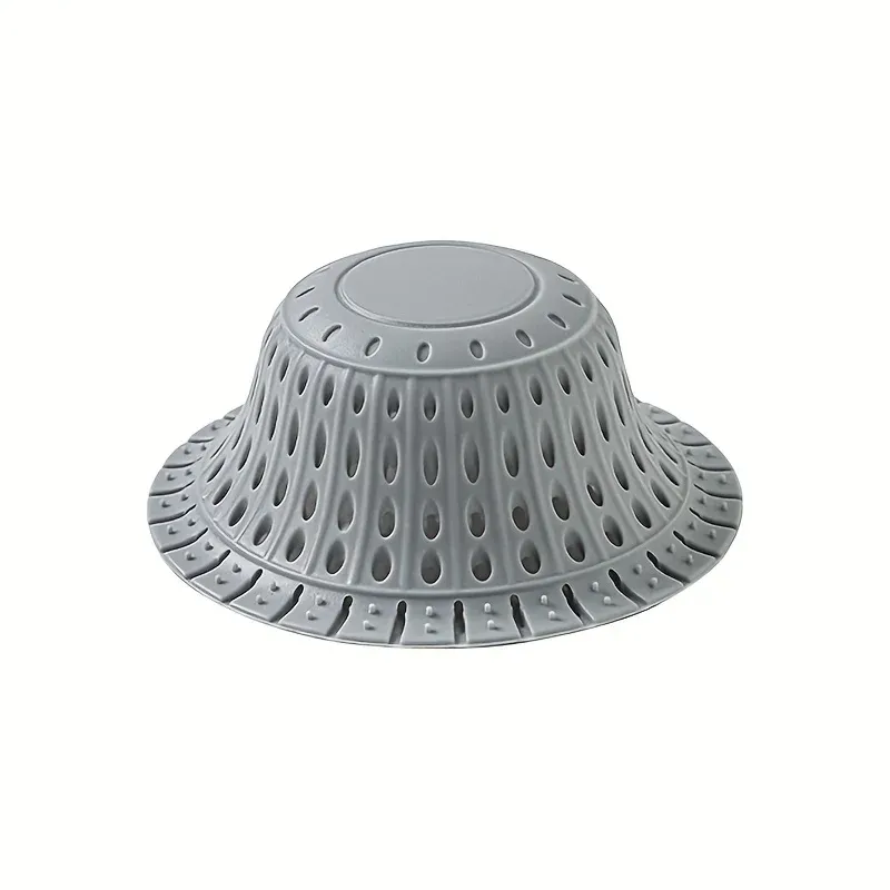 Attrape-cheveux pliable en silicone haute qualité pour baignoire, compatible bonde à clapet et douche 6
