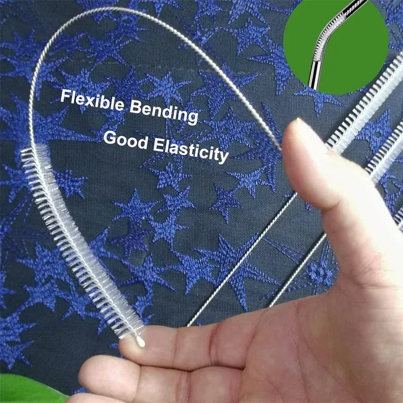 Brosses de nettoyage pour pailles, détail des embouts