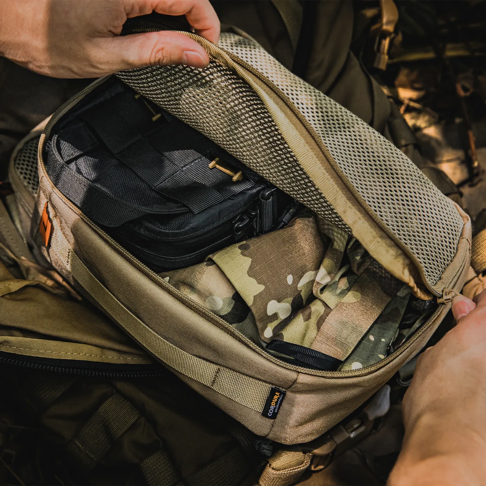 Sac tactique MAUHOSO, détails de finition