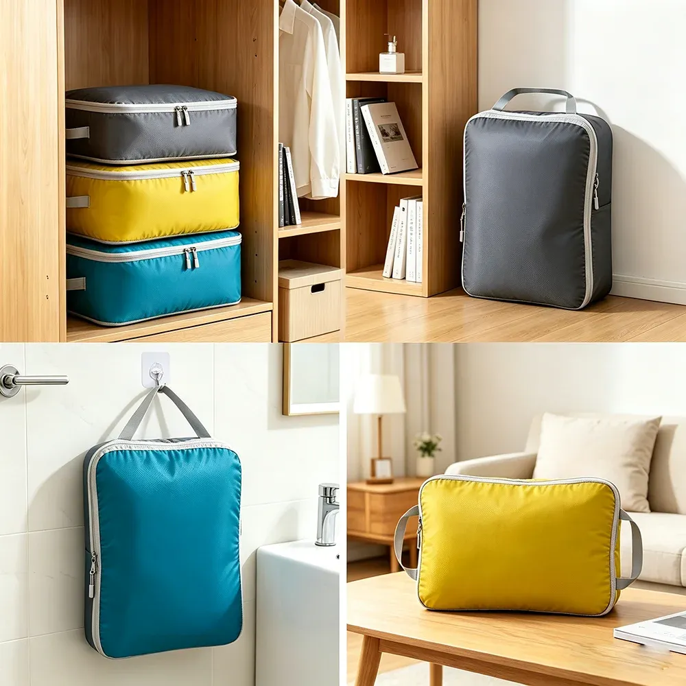 Sac de rangement pliable et compressible pour vêtements de voyage, étanche 4