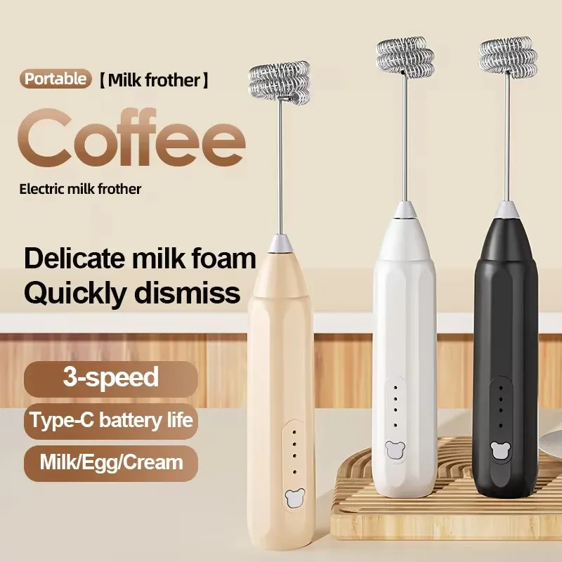 Le title is already in French, so I'll give a clean, professional version without the keyword stuffing:

Mixeur plongeant sans fil rechargeable USB à 3 vitesses, mousseur à lait et fouet à œufs 1