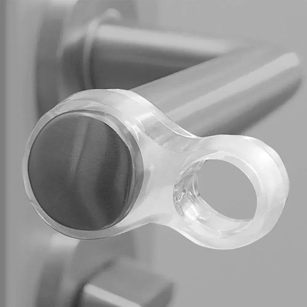 Butée de porte au sol en silicone transparente, sans perçage, fixation murale pour meubles, quincaillerie de sécurité 2