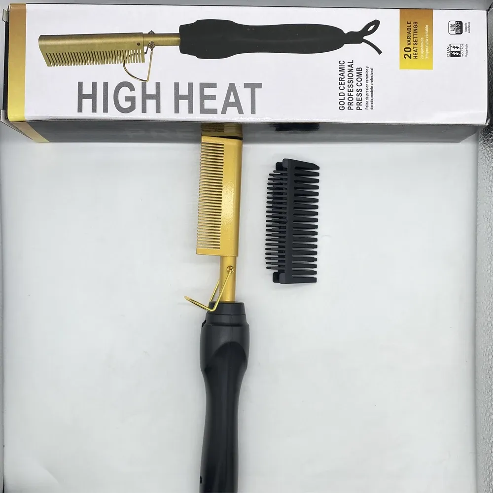 Brosse lissante chauffante électrique, outil de coiffage pour cheveux 5