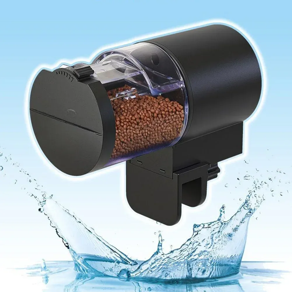 Distributeur automatique de nourriture pour aquarium et bassin à tortues avec minuterie numérique et contrôle intelligent, idéal pour les vacances 4