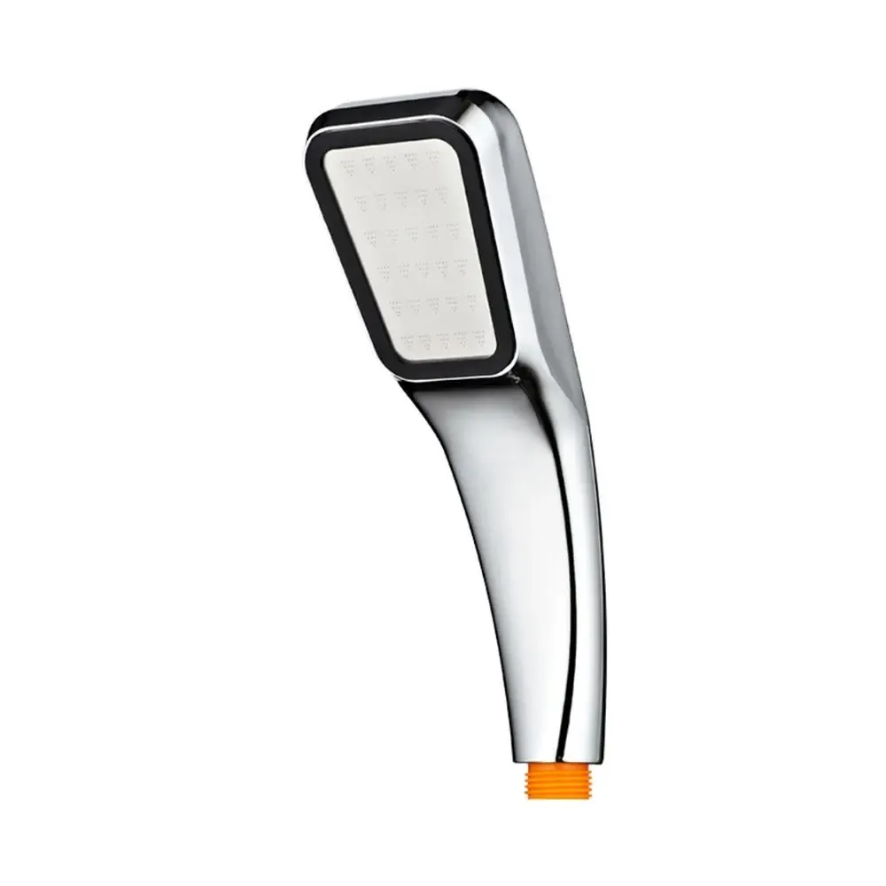 Pommeau de douche à main argent/orange, haute pression, 300 buses, économie d'eau, effet pluie, filtre, lot de 1 pièce 7