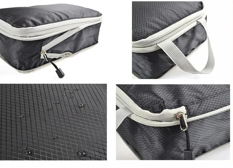 Détail du sac de rangement de voyage