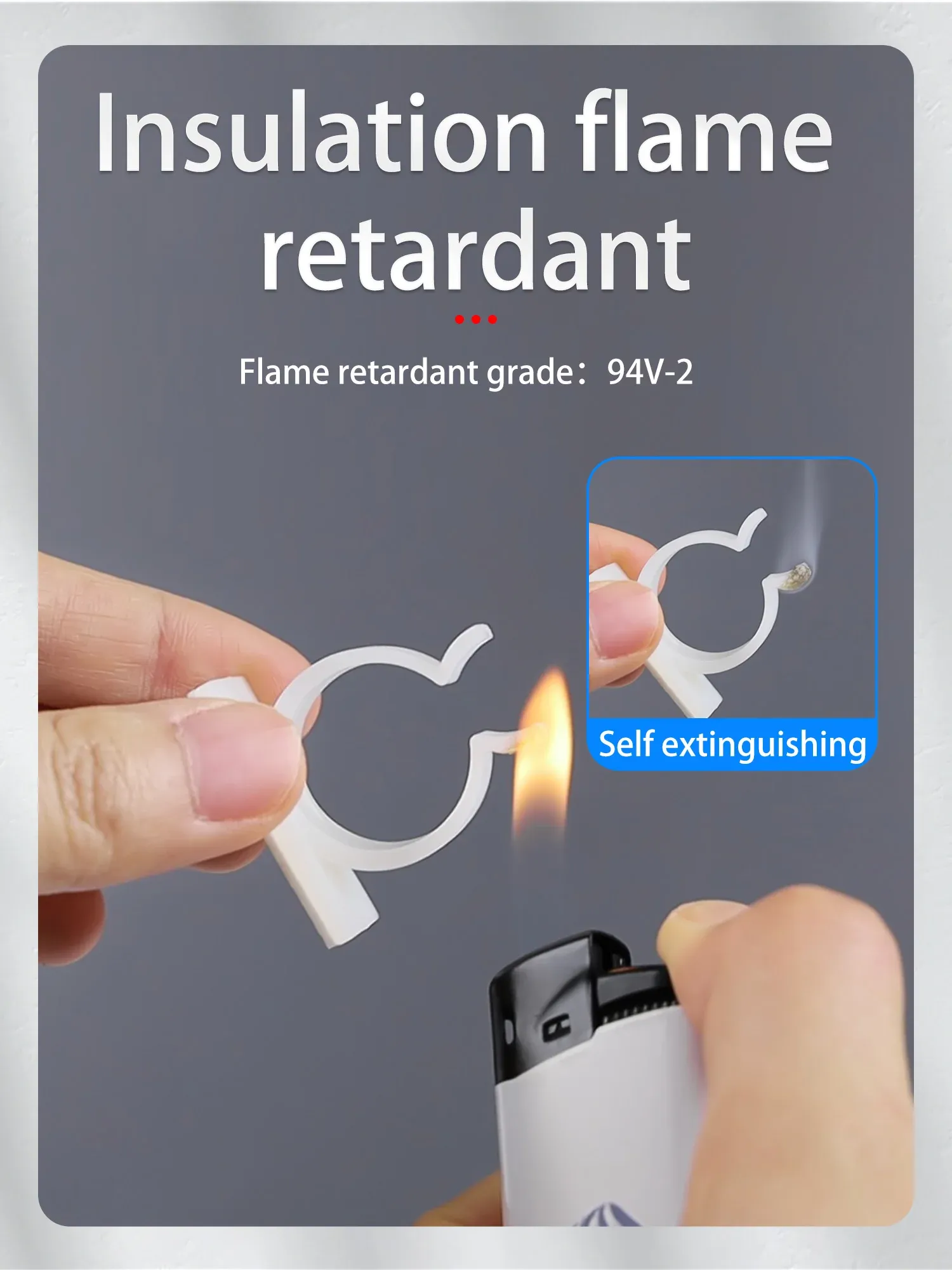 Support de clips de câble vue rapprochée