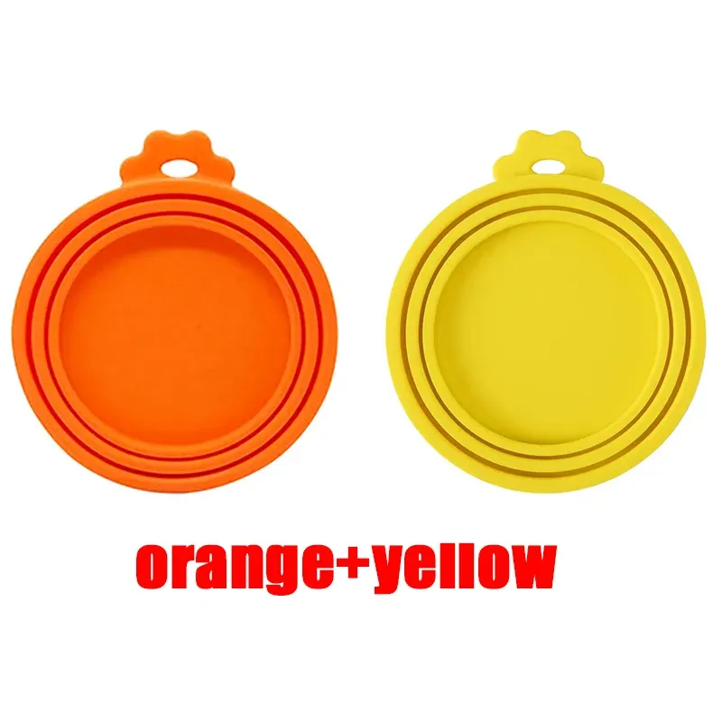 Couvercle en silicone réutilisable pour nourriture pour animaux avec cuillère intégrée, portable, avec bouchon et joint, pour chiens et chats 8