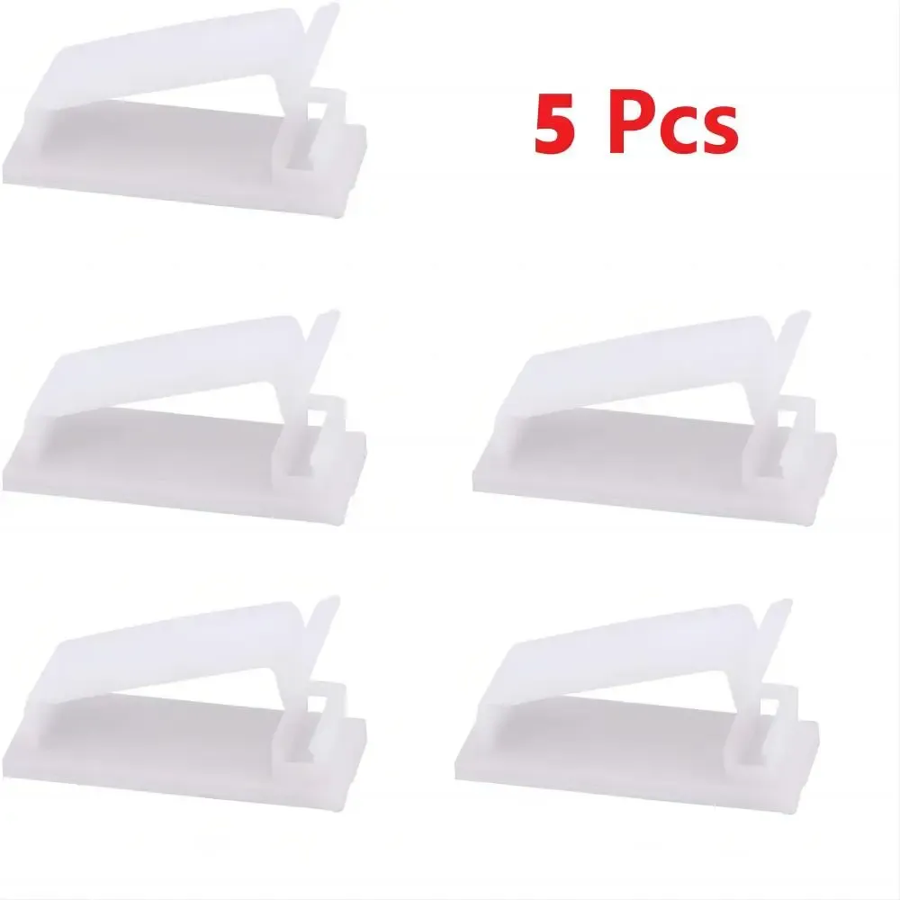 Clips adhésifs de gestion des câbles, organisateurs de câbles, attaches de fixation pour câbles, supports de câbles pour téléviseur, PC et Ethernet, idéal sous le bureau, pour la maison et le bureau. 8