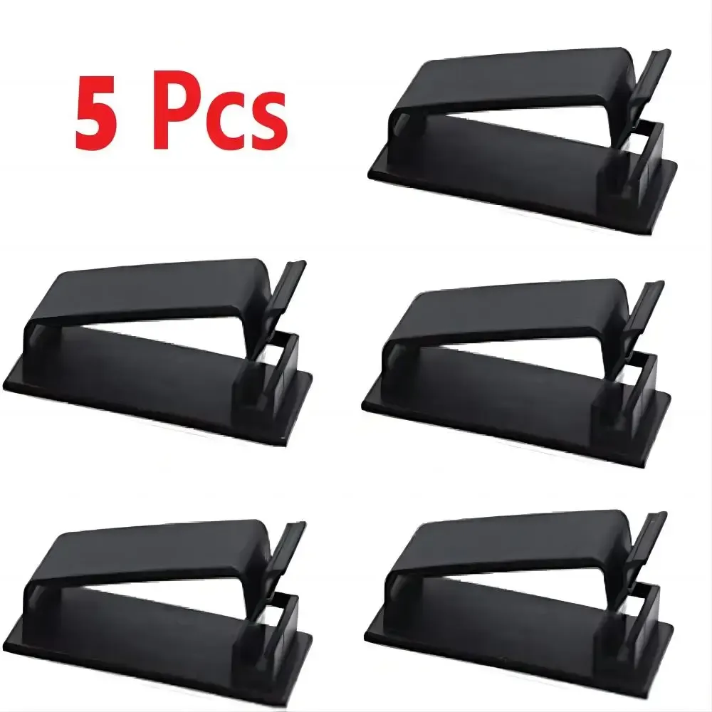 Clips adhésifs de gestion des câbles, organisateurs de câbles, attaches de fixation pour câbles, supports de câbles pour téléviseur, PC et Ethernet, idéal sous le bureau, pour la maison et le bureau. 7
