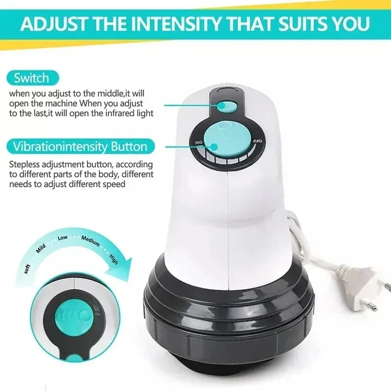 Masseur électrique amincissant portatif à infrarouge pour le corps, anti-cellulite, pour bras, jambes, hanches et ventre 5