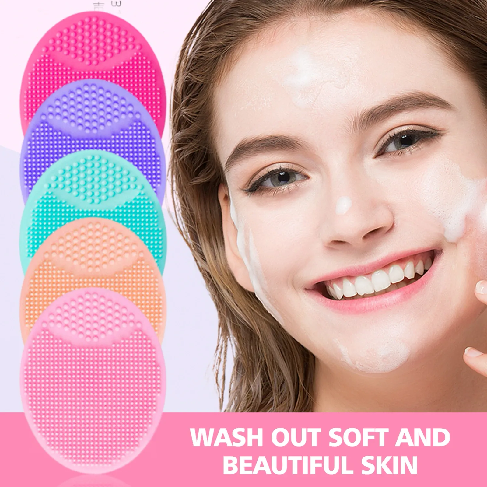 Brosse de nettoyage du visage en silicone