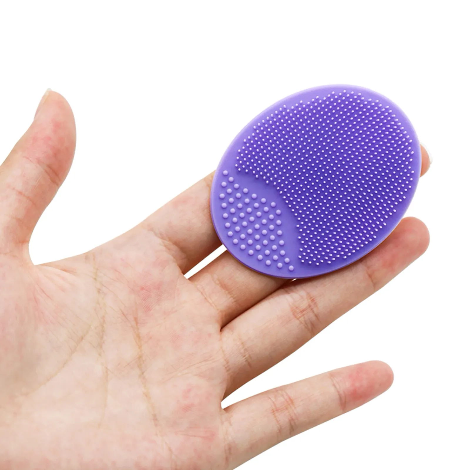 Brosse de nettoyage en silicone, détail des poils