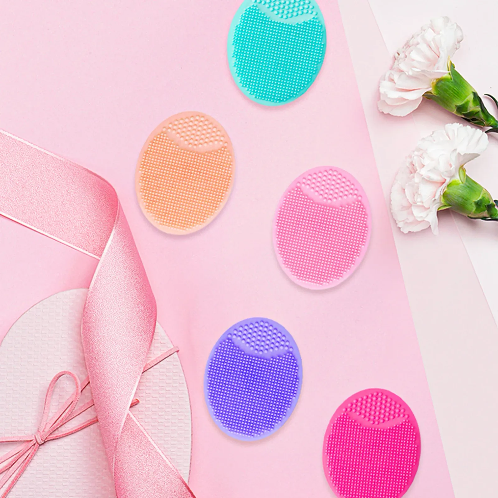 Brosse de nettoyage du visage en silicone, présentation