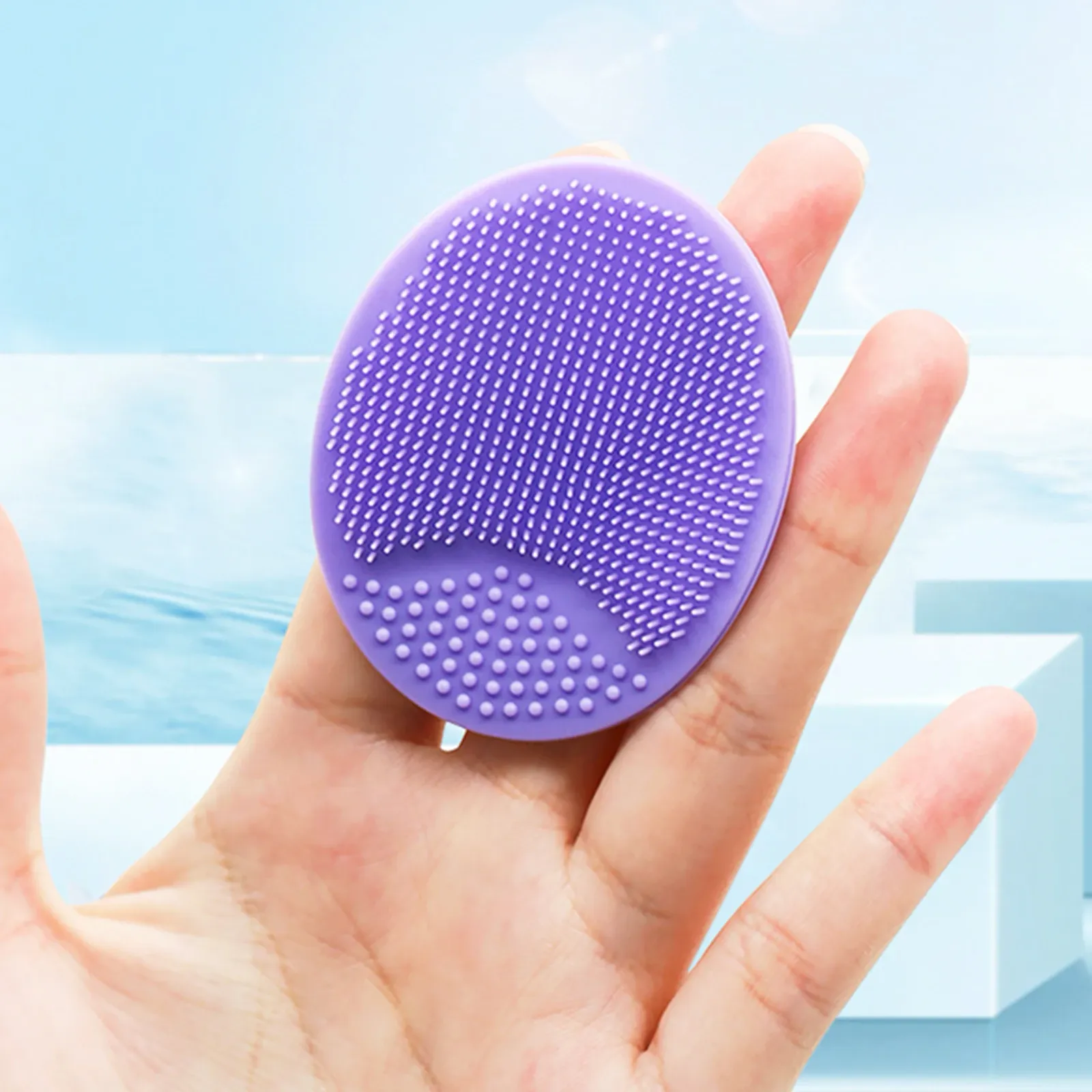 Brosse de soin visage en silicone, lifestyle