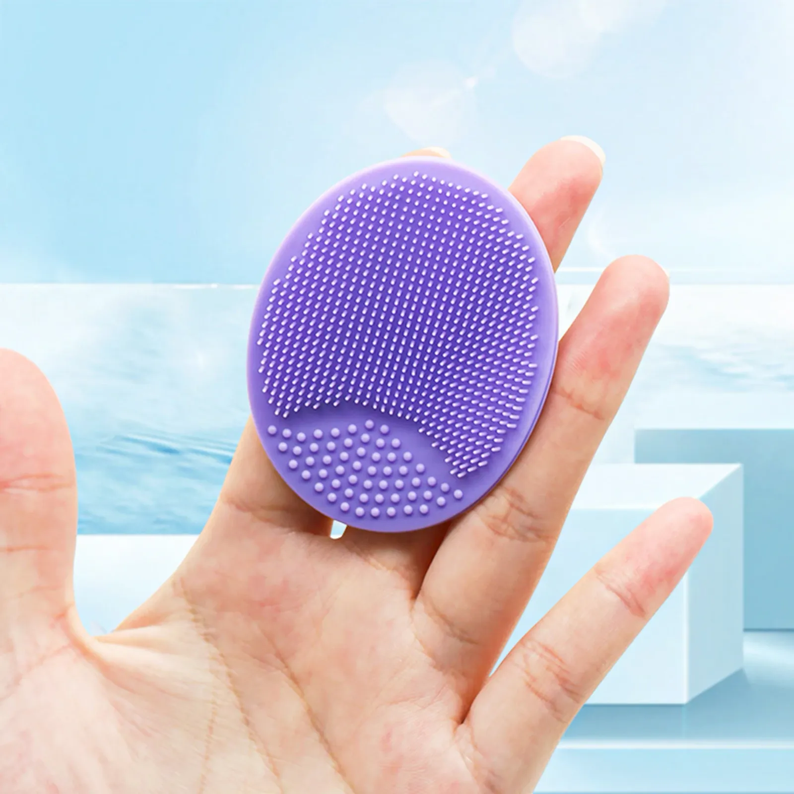 Brosse visage en silicone, coloris variés